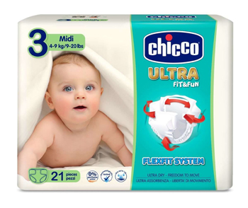 CHICCO PANNOLINO ULTRA CHICCHO MIDI 21 X 10 - farmasorriso.com