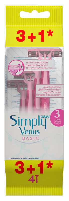 GILLETTE VENUS USA E GETTA SIMPLY3 - farmasorriso.com