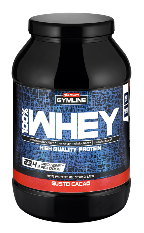 GYMLINE 100% WHEY CONCENTRATE CACAO 900 G scadenza 10/09/2023 - farmasorriso.com