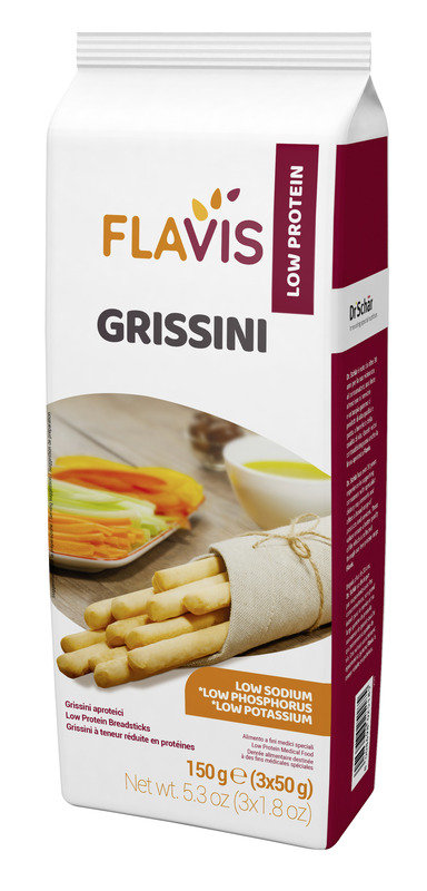 FLAVIS GRISSINI APROTEICI 3 PORZIONI DA 50 G - farmasorriso.com