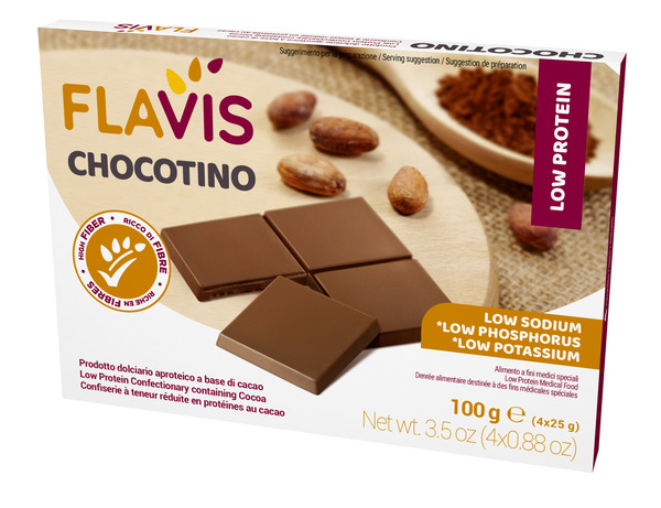 FLAVIS CHOCOTINO 4 PORZIONI DA 25 G - farmasorriso.com