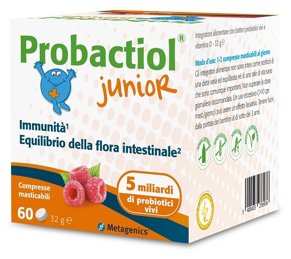 PROBACTIOL JUNIOR 60 COMPRESSE MASTICABILI NEW - farmasorriso.com