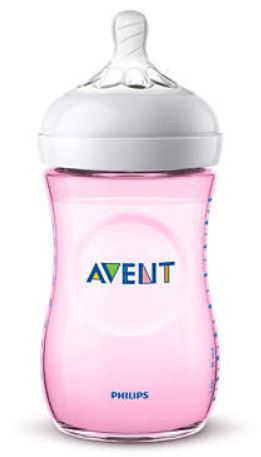 AVENT BIBERON NATURAL PP 260ML ROSA SINGLE PACK - farmasorriso.com