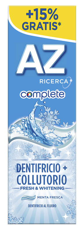 AZ COMPLETE DENTIFRICIO + COLLUTORIO WHITENING 75 ML - farmasorriso.com