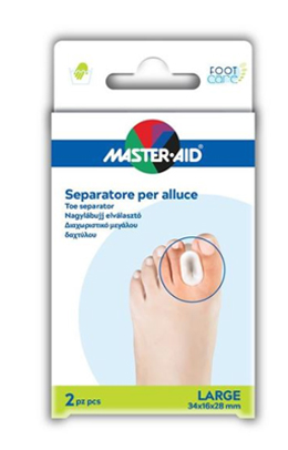 SEPARATORE DITA IN GEL MASTER-AID PER ALLUCE L 2 PEZZI - farmasorriso.com