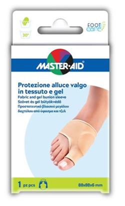 PROTEZIONE IN GEL E TESSUTO MASTER-AID FOOTCARE PER ALLUCE VALGO 1 PEZZO D5 - farmasorriso.com