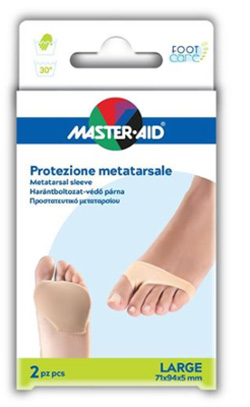 PROTEZIONE MASTER-AID PER METATARSO IN TESSUTO ELASTICO E GEL L 1 PAIO - farmasorriso.com