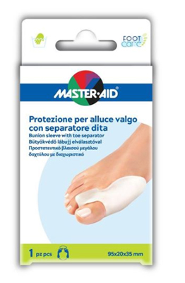 PROTEZIONE MASTER-AID FOOTCARE PER ALLUCE VALGO CON SEPARATORE DITA INTEGRATO 1 PEZZO D9 - farmasorriso.com