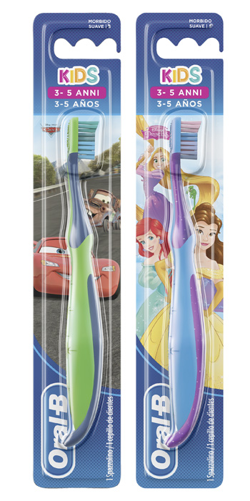 ORALB KIDS SPAZZOLINO MANUALE CARS&PRINCESS 3-5 ANNI - farmasorriso.com