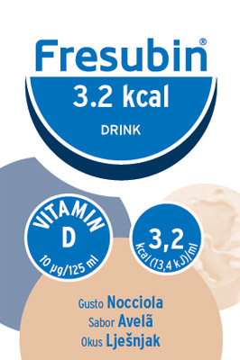 FRESUBIN 3,2 KCAL DRINK NOCCIOLA 4 X 125 ML - farmasorriso.com