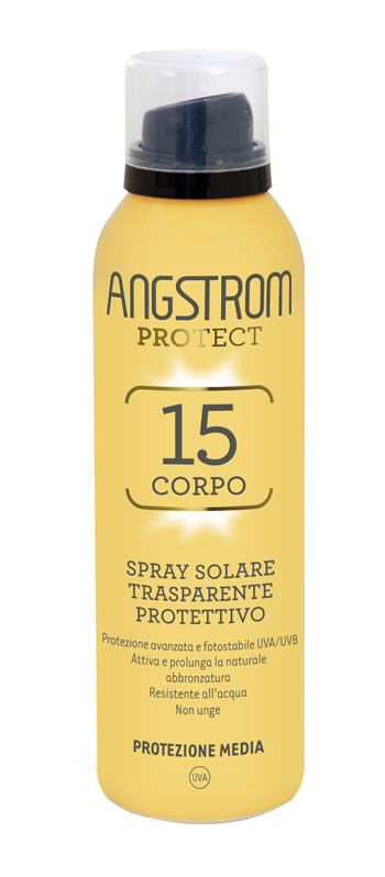 ANGSTROM PROTECT 15 CORPO SPRAY SOLARE TRASPARENTE 150 ML - farmasorriso.com