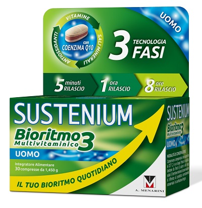 SUSTENIUM BIORITMO3 UOMO ADULTO 30 COMPRESSE - farmasorriso.com