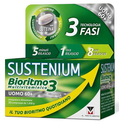 SUSTENIUM BIORITMO3 UOMO 60+ 30 COMPRESSE - farmasorriso.com
