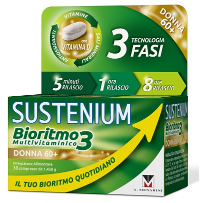 SUSTENIUM BIORITMO3 DONNA 60+ 30 COMPRESSE - farmasorriso.com