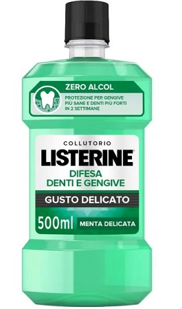 LISTERINE DENTI & GENGIVE DELICATO 500 ML - farmasorriso.com