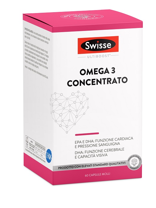 SWISSE OMEGA 3 CONCENTRATO 60 CAPSULE MOLLI DA 2440 MG - farmasorriso.com