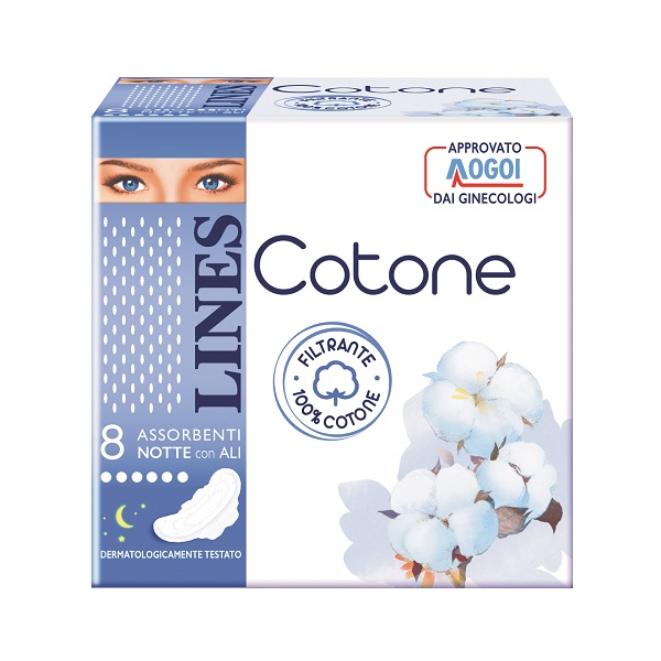 LINES COTONE ULTRA NOTTE 8 PEZZI - farmasorriso.com