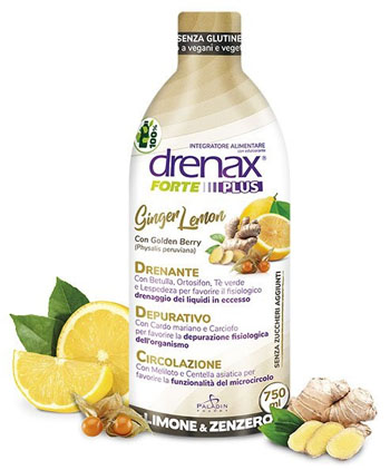 DRENAX FORTE PLUS GINGER LEMON 750 ML - farmasorriso.com