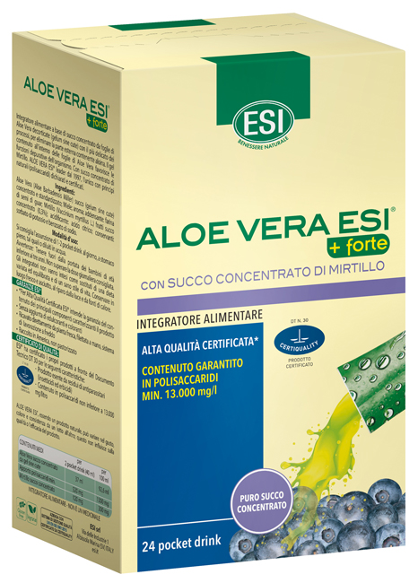 ESI ALOE VERA SUCCO + FORTE MIRTILLO 24 POCKET DRINK - farmasorriso.com