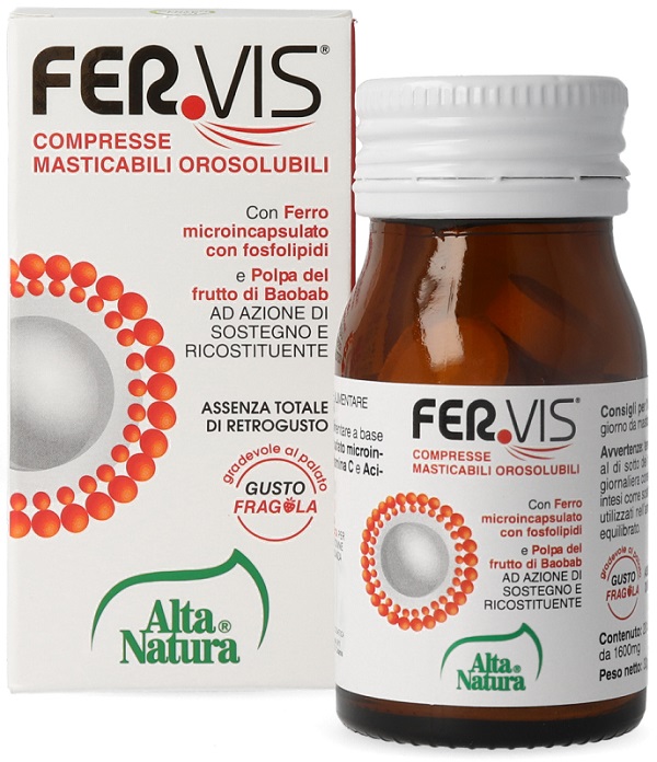 FERVIS 20 COMPRESSE MASTICABILI OROSOLUBILI - farmasorriso.com