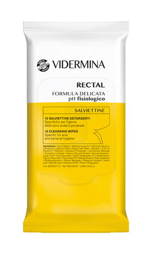 VIDERMINA RECTAL SALVIETTINE 15 PEZZI - farmasorriso.com