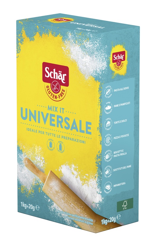 SCHAR MIX IT FARINA UNIVERSALE SENZA LATTOSIO 1 KG + 20 G - farmasorriso.com