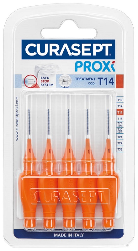 CURASEPT PROXI T14 ARANCIO/ORANGE 5 PEZZI - farmasorriso.com