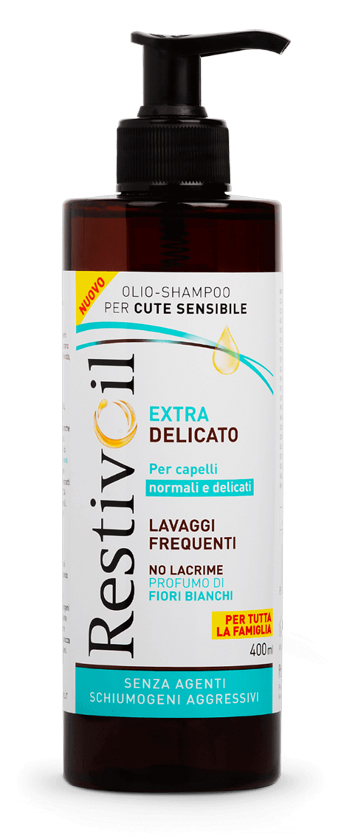 RESTIVOIL EXTRA DELICATO OLIO SHAMPOO PER CUTE SENSIBILE 400 ML - farmasorriso.com