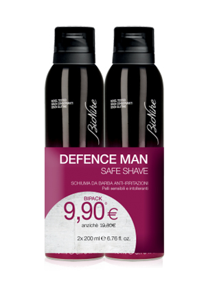 DEFENCE MAN BIPACK SCHIUMA BARBA 2 X 200 ML - farmasorriso.com