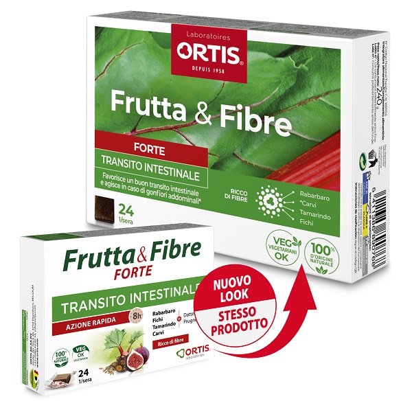 FRUTTA & FIBRE FORTE 24 CUBETTI - farmasorriso.com