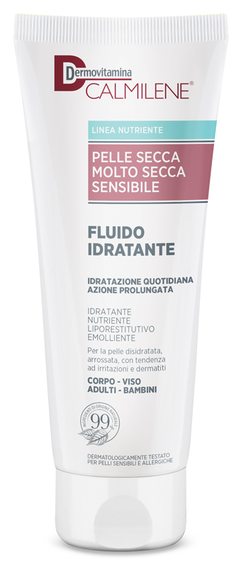 DERMOVITAMINA CALMILENE FLUIDO IDRATANTE PER PELLE SECCA, MOLTO SECCA E SENSIBILE 250 ML - farmasorriso.com