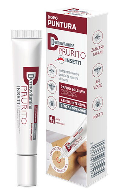 DERMOVITAMINA PRURITO INSETTI DOPO PUNTURA RAPIDO SOLLIEVO AZIONE INTENSIVA SENZA CORTISONE 15 ML - farmasorriso.com