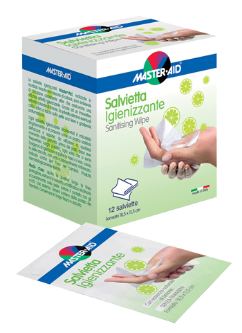 SALVIETTA IGIENIZZANTE 12 PEZZI - farmasorriso.com