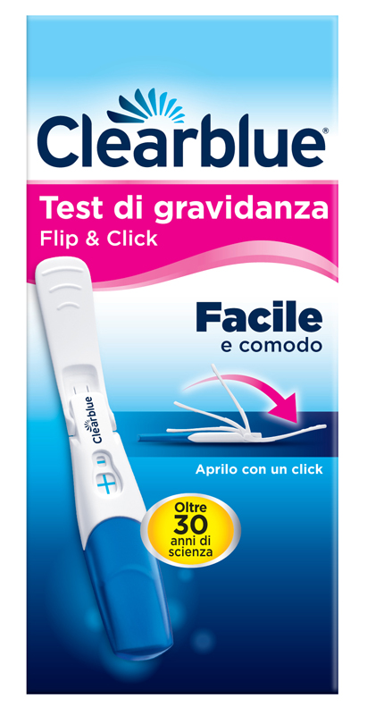 TEST DI GRAVIDANZA CLEARBLUE FLIP & CLICK 1 PEZZO - farmasorriso.com