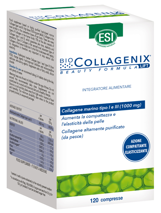 ESI BIOCOLLAGENIX 120 COMPRESSE - farmasorriso.com
