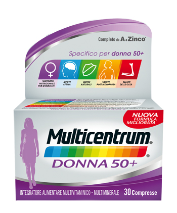 MULTICENTRUM DONNA 50+ 60 COMPRESSE - farmasorriso.com