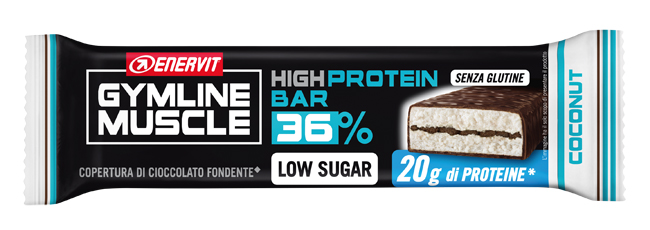 GYMLINE 20G PROTEINBAR LS COCONUT 55 G - farmasorriso.com
