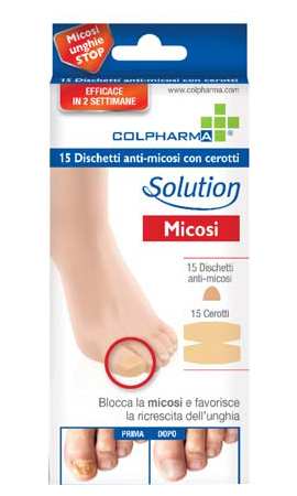 DISCHETTO ANTIMICOSI CON CEROTTO COLPHARMA 15 PEZZI - farmasorriso.com