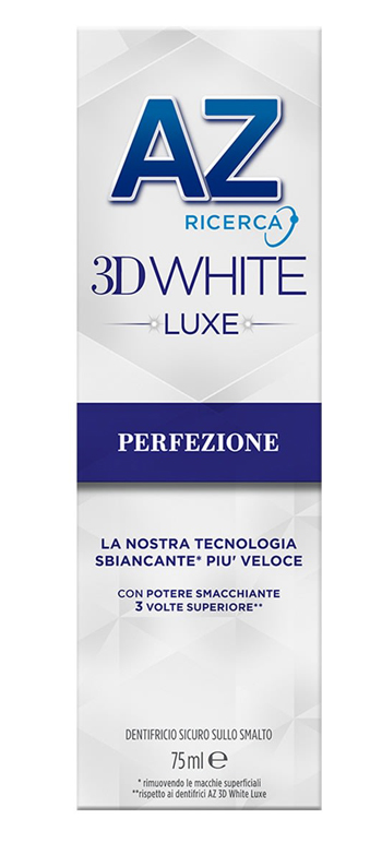 AZ DENT 3D WHITE LUXE PERFEZIONE 75ML - farmasorriso.com