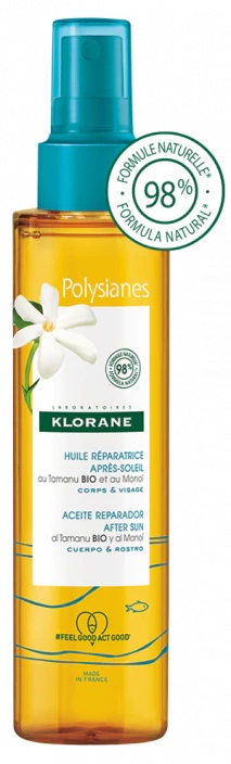 KLORANE OLIO RISTRUTTURANTE DOPOSOLE AL TAMANU E MONOI 150 ML - farmasorriso.com