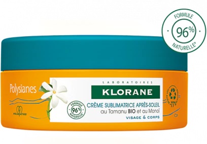 KLORANE CREMA SUBLIMATRICE DOPOSOLE VISO E CORPO TAMANU E MONOI 200 ML - farmasorriso.com