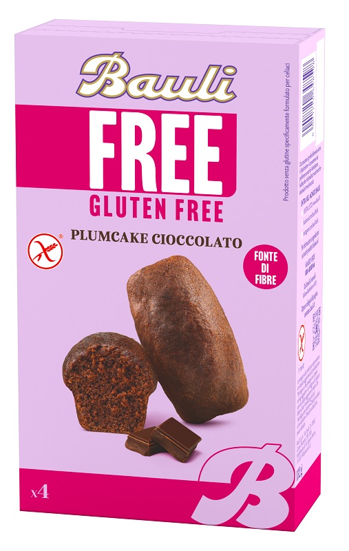 BAULI FREE PLUMCAKE CIOCCOLATO 4 PEZZI DA 33 G - farmasorriso.com