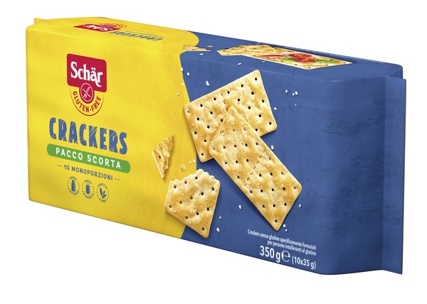 SCHAR CRACKERS SENZA LATTOSIO PACCO SCORTA 10 MONOPORZIONI DA 35 G - farmasorriso.com