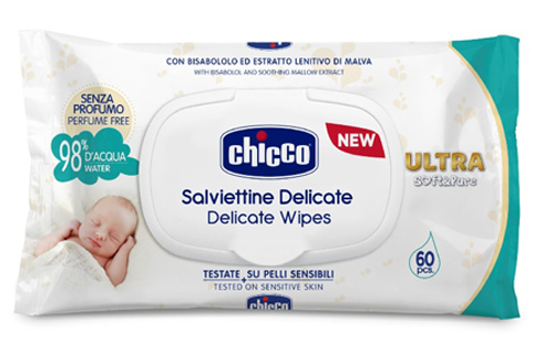 CHICCO COSMETICO SALVIETTE 60 PEZZI NO PROFUNO - farmasorriso.com
