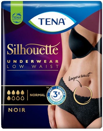 TENA SILHOUETTE NOIR M 10 PEZZI - farmasorriso.com