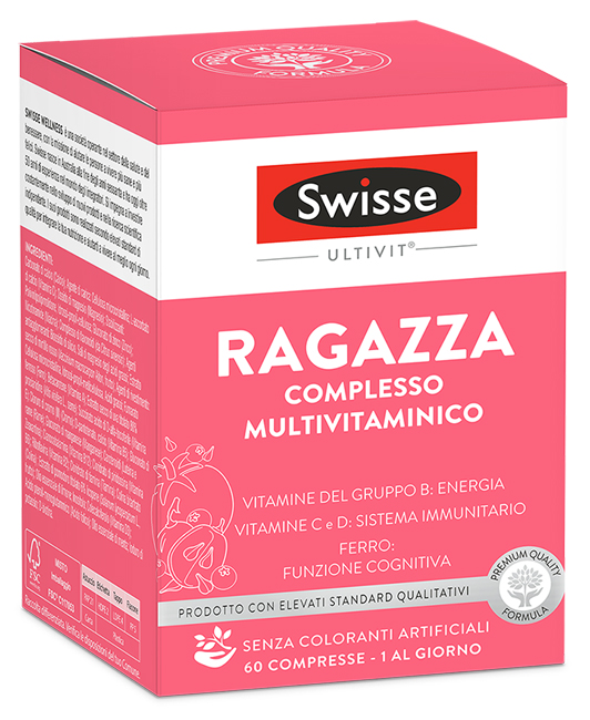 SWISSE MULTIVITAMINICO RAGAZZA 60 COMPRESSE - farmasorriso.com