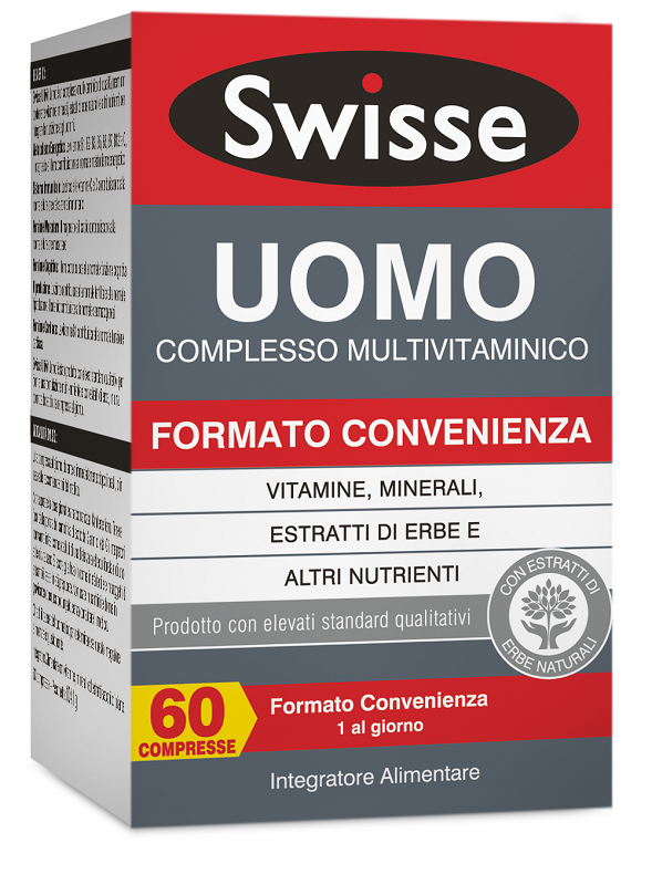 SWISSE UOMO MULTIVITAMINICO 60 COMPRESSE - farmasorriso.com