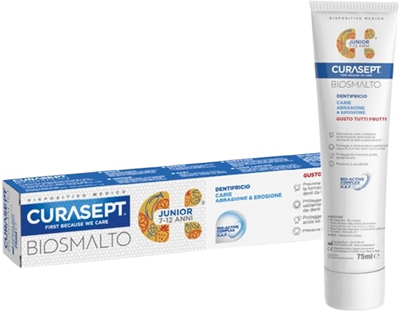 CURASEPT BIOSMALTO DENTIFRICIO JUNIOR 75 ML - farmasorriso.com