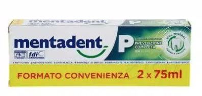 MENTADENT P 2 X 75 ML BITUBO PROMO - farmasorriso.com