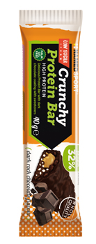CRUNCHY PROTEINBAR DARK ROCK CHOCOLATE BARRETTA 40 G - farmasorriso.com